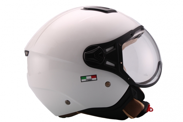 Helm VITO JET MODA weiß-glänzend